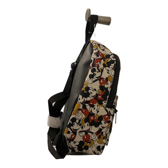 NWT Disney Mickey Mouse Backpack All Over Print Nylon Zip Unisex Adult Kids